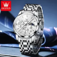 Montre OLEVS 3639, marque haut de gamme, originale, luxe, nouvelle montre à quartz pour homme, étanche, lumineuse, phase de lune.