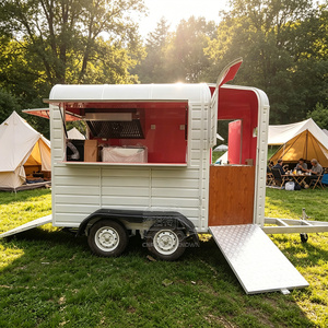 Stylish Horse <b>Box</b> With Display Window And Multi Function Cooking Space For Snacks Street Food Cart - Product Image 5