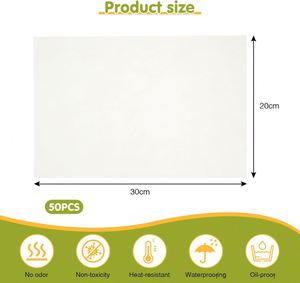 Customized Logo Double-Sided Greaseproof Waxed Sandwich Hamburger Bread Takeout Safe Biodegradable Food <b>Wrapping</b> <b>Paper</b> - Product Image 2