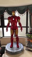 Figura de Marvel Tamaño Natural Resina Fibra de Vidrio Iron Man Escultura Iron Man MK47 1 a 1 Estatua en Venta