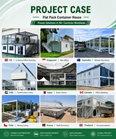 Vente en gros de maisons conteneurs pliables mobiles/portables |   Maisons préfabriquées modulaires personnalisées pour les projets de bureaux et d'habitation, solutions complètes