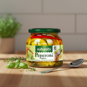 Natureta Chopped Brine-Packed <b>Sweet</b> Pimiento Peperoni Dolci Mason <b>Jar</b> Canned 480 g X 6 Pcs Vegetables - Product Image 3