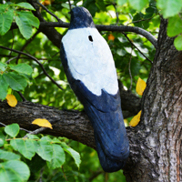 Leurre d'oiseau réaliste en plastique floqué, modèle corbeau-meurille, corps entier, pour la chasse en extérieur, léger