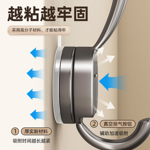 Gancho de succión Chef Jun, moderno, individual, sellado al vacío, de alta resistencia, para montar en la pared, para baño, cocina, puerta. - Product Image 1