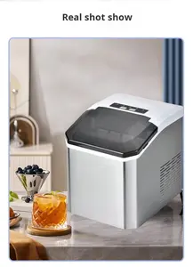 Máquina de Hielo para Cocina MH, 15 kg, Alta Eficiencia, Autolimpieza, para Restaurantes y Uso Doméstico, Mini Máquina de Hielo, 3 Colores a Elegir - Product Image 4