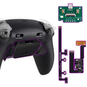 Rubberized Black Remappable Back Button RISE Plus MAX Back Paddle Kit with Click Trigger Stops for PS5 <b>Controller</b> BDM030/040/050 - Product Image 1