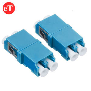 FTTH 플랜지리스 <span class=keywords><strong>SC</strong></span> 발자국 LC UPC 듀얼 옵티컬 SM 듀플렉스 블루 커플러 광섬유 어댑터 - Product Image 3