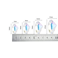 Pierres en cristal K9 de haute qualité, strass en verre colorés en forme de tête de hache, à coudre à la main, pour vêtements, robes, tenues de mariage et projets DIY