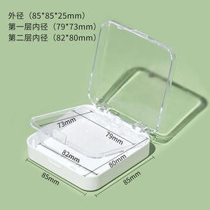 Yüksek kaliteli manikür araçları 2 in 1 çift katmanlı tasarım çivi üzerinde basın çivi için saklama kutusu ambalaj boş kutu toptan - Product Image 3