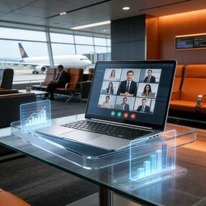 โน้ตบุ๊คธุรกิจขนาด 15.6 นิ้ว แล็ปท็อป AMD Ryzen 5 5600GT แรม 16GB DDR4  SSD 512GB หน้าจอ FHD IPS แบตเตอรี่ใช้งานได้ยาวนาน โน้ตบุ๊คภาษาอังกฤษ - Product Image 1