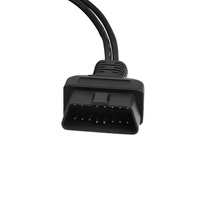 OBDII 16PIN hembra a DB9P Mujer con USB J1962 prueba obd2 a DB9P cable USB para cable de VGA interfaz de diagnóstico DIY programación