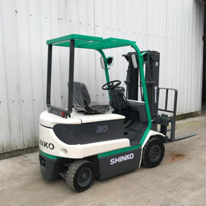 Chariot élévateur électrique compact d'occasion, chariot élévateur à fourche pour allées étroites, empattement super court, chariot élévateur SHINKO 2,5 tonnes, 2 tonnes, 1,8 tonne, 1,5 tonne - Product Image 3