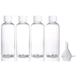 ขวดพลาสติก PET สำหรับเครื่องสำอาง ฝาเกลียว ใส สีปรับแต่งได้ สำหรับโลชั่นและแชมพู 30 มล./100 มล./120 มล./250 มล. - Product Image 1