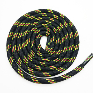 Cordones Redondos de Poliéster de Colores Personalizados de Fábrica al por Mayor con Puntas de Plástico - Product Image 3