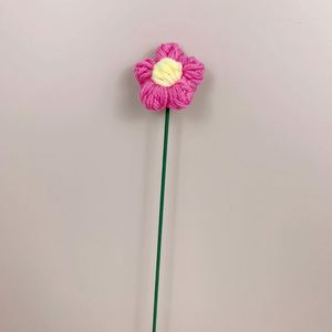 <b>Flower</b> Bouquets Decoration Handmade Crochet Artificial Puff <b>Flower</b> Bouquet Wholesale Long-Lasting Artificial Floral Bouquet - Product Image 4
