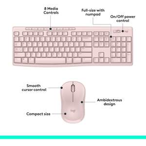 Combo de Teclado y Ratón Inalámbricos con Membrana Mk270 con Teclas de Función Multimedia de 2.4 Ghz para Uso en Windows Office - Product Image 6