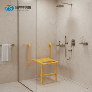 Banc de <span class=keywords><strong>douche</strong></span> pliable mural antidérapant, chaise de <span class=keywords><strong>douche</strong></span> accessible <span class=keywords><strong>pour</strong></span> la salle de bain, forte capacité de charge - Product Image 1