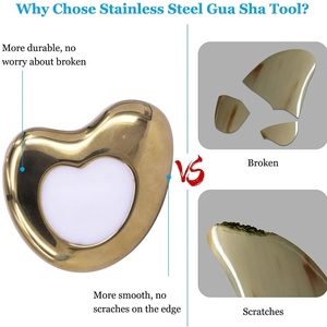 Masajeador de Compresión de Hielo de Última Generación, Tabla de Masaje de Metal, Productos de Belleza, Guasha de Acero Inoxidable para Masaje Facial - Product Image 2