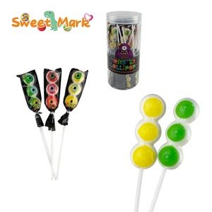 OEM fabricante de dulces Halal Monster Eye semáforo dulce piruleta palo de caramelo - Product Image 1