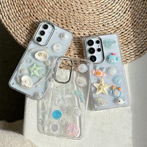 Funda Protectora para Teléfono Móvil con Diseño <span class=keywords><strong>de</strong></span> Estrella <span class=keywords><strong>de</strong></span> Mar 3D Brillante <span class=keywords><strong>de</strong></span> TPU, Resistente a Golpes, para <span class=keywords><strong>Samsung</strong></span> S25Ultra S24 A05 A14 A35 56, Venta al por Mayor - Product Image 1