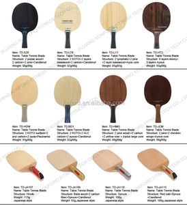 الصين تصنيع المعدات الأصلية بالجملة توريد طاولة تنس من مصنع السرو على الطريقة اليابانية مخصص Hinoki Ping-pong لوح مضرب مضرب - Product Image 6