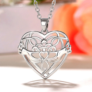 Collar con Colgante de Corazón Doble para Mujer, Cadena Larga Estilo Boho, Joyería de Moda - Product Image 2