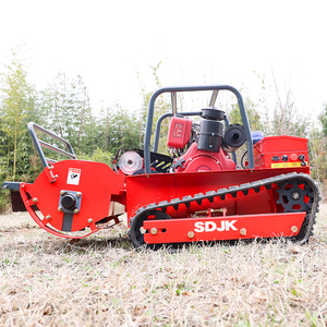 Tondeuse robot compacte certifiée CE, intelligente, télécommandée, sur chenilles, avec bac de ramassage, 1200W, machine de coupe de jardin JK-500, robuste et polyvalente - Product Image 4