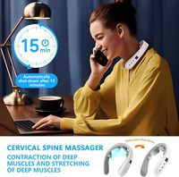 Masseur intelligent pour le cou Xpudding avec chaleur et impulsions électriques, soulagement de la douleur sans fil pour femmes, prise standard américaine
