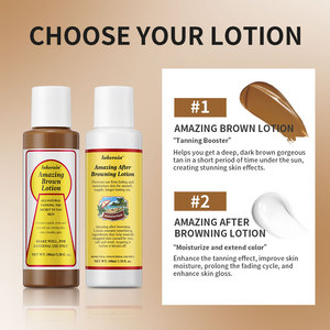 Crema Corporal Hidratante Orgánica al por Mayor, Bronceador de Piel Medio a Oscuro para Cuerpo y Rostro, <span class=keywords><strong>Autobronceador</strong></span> para Exteriores y Solárium, Loción Bronceadora Increíble - Product Image 4