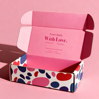 Fabricants OEM chinois de boîtes pliables en carton rose avec gaufrage et revêtement UV, emballage personnalisé pour flacons