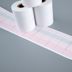 Carta per Monitoraggio Fetale 57x20m, Rotolo di Carta Termica di Grado Medico 57mm di Larghezza (Bianco/Rosa/Azzurro) - Product Image 3