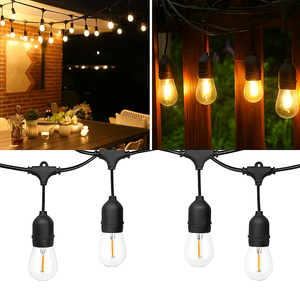 Guirlandes lumineuses solaires S14 Edison avec télécommande pour la décoration de jardin, café, <span class=keywords><strong>bistrot</strong></span> - Product Image 5