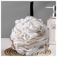 Éponge de bain exfoliante en maille, boule de douche, gommage corporel, plus ferme et durable, 50g, 1 pièce/sac OPP