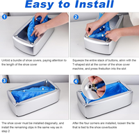 Machine à couvre-chaussures en plastique ABS - Jetable, imperméable, pour le nettoyage des pieds, hôpitaux, maisons, hôtels, bureaux