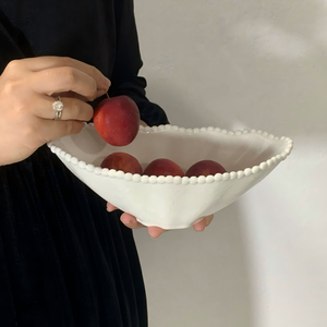 Assiettes en céramique rétro françaises gaufrées en gros, résistantes au lave-vaisselle, écologiques, pour le petit-déjeuner et <span class=keywords><strong>les</strong></span> desserts, pour usage domestique - Product Image 4