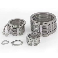 DIN472/DIN471/DIN6799 Anneaux de retenue en acier inoxydable AISI420, finition zinc clair/zinc jaune/noir