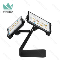 LST15B-E universel Flip Double écran Table Android POS Kiosque tablette POS Stand pour iPad POS Stand sécurisé 8 pouces 11 pouces