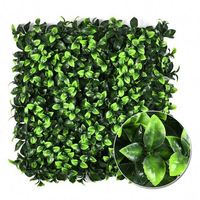 EG-G144 Nouvelle conception de carrelage mural en herbe artificielle résistant aux UV, feuilles mélangées, jardin vertical pour les murs de bureau