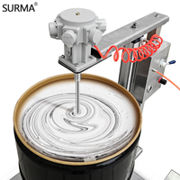 SURMA 50 gallons en acier inoxydable levage automatique agitateur mobile pneumatique liquide Dispersion Machine pour peinture revêtement