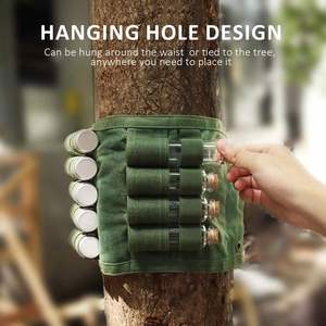 BBQ Canvas <b>Spice</b> <b>Jars</b> Kit 9 Seasoning Containers Modern Portable <b>Spice</b> Handle Storage Organizer Welcome Gifts Outdoor Camping - Product Image 3