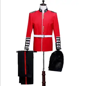 ecowalson Dress Up English Adults xs-xl Attractive Royal Guard Costume drop ship for kids 110-160 size