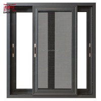Ventanas Abatibles de Aluminio de Seguridad Resistentes al Viento para Villas, Apertura Interior/Exterior, con Malla de Acero Inoxidable para Apartamentos