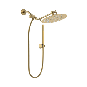 Soffione <span class=keywords><strong>doccia</strong></span> <span class=keywords><strong>a</strong></span> pioggia color oro con doccetta, soffioni <span class=keywords><strong>doccia</strong></span> <span class=keywords><strong>a</strong></span> mano ad alta pressione con diverse modalità di spruzzo, combo effetto pioggia - Product Image 2