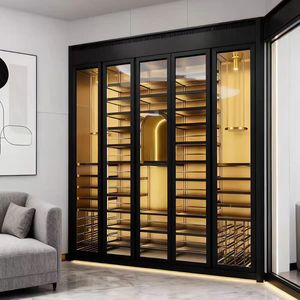 Armadio <span class=keywords><strong>per</strong></span> Vini in Acciaio Inox a Temperatura Costante e Porta Sigari Personalizzato, Arredamento <span class=keywords><strong>per</strong></span> Casa Modello 002 Aoleidun Prodotto a Guangdong - Product Image 1