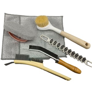 Kit de limpieza de estufas de cocina de 7 piezas con cepillos y estropajo para limpiar manchas de aceite y grietas - Product Image 1