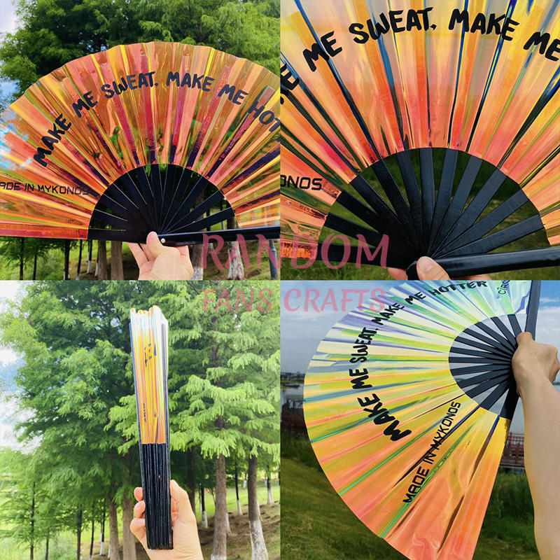 Ventilador de mano holográfica