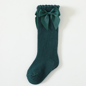 Fille étudiante princesse robe de bébé avec grand nœud et tube lâche chaussettes décontractées tricotées antibactériennes chaussettes d'hiver - Product Image 6
