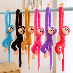 Boneka Monyet Gibbon, Bantal Hewan Kartun Simpanse, Penjepit Gorden Berbobot, ODM Dapat Disesuaikan, Boneka Anak-anak