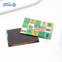 Rectangle personnalisé sublimation acrylique blanc magnétique souple nickelé brillant logo personnalisé pays aimant promotionnel