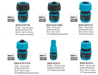 Hsa — connecteurs de tuyaux d'arrosage en plastique, 1/2 "/3/4", permet de connexion rapide, pour l'irrigation et le jardin
